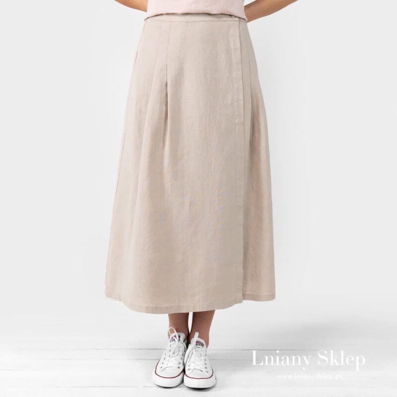 LUNGO jasna szara sp&oacute;dnica.