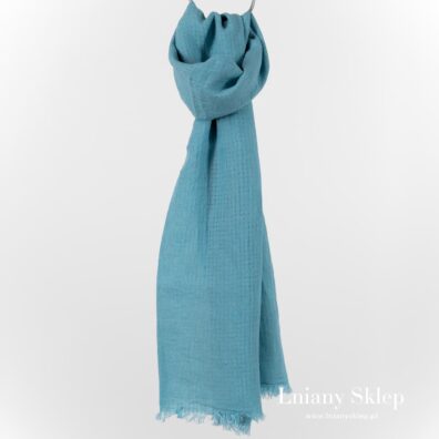 Szalik z dekatyzowanego lnu 100%.