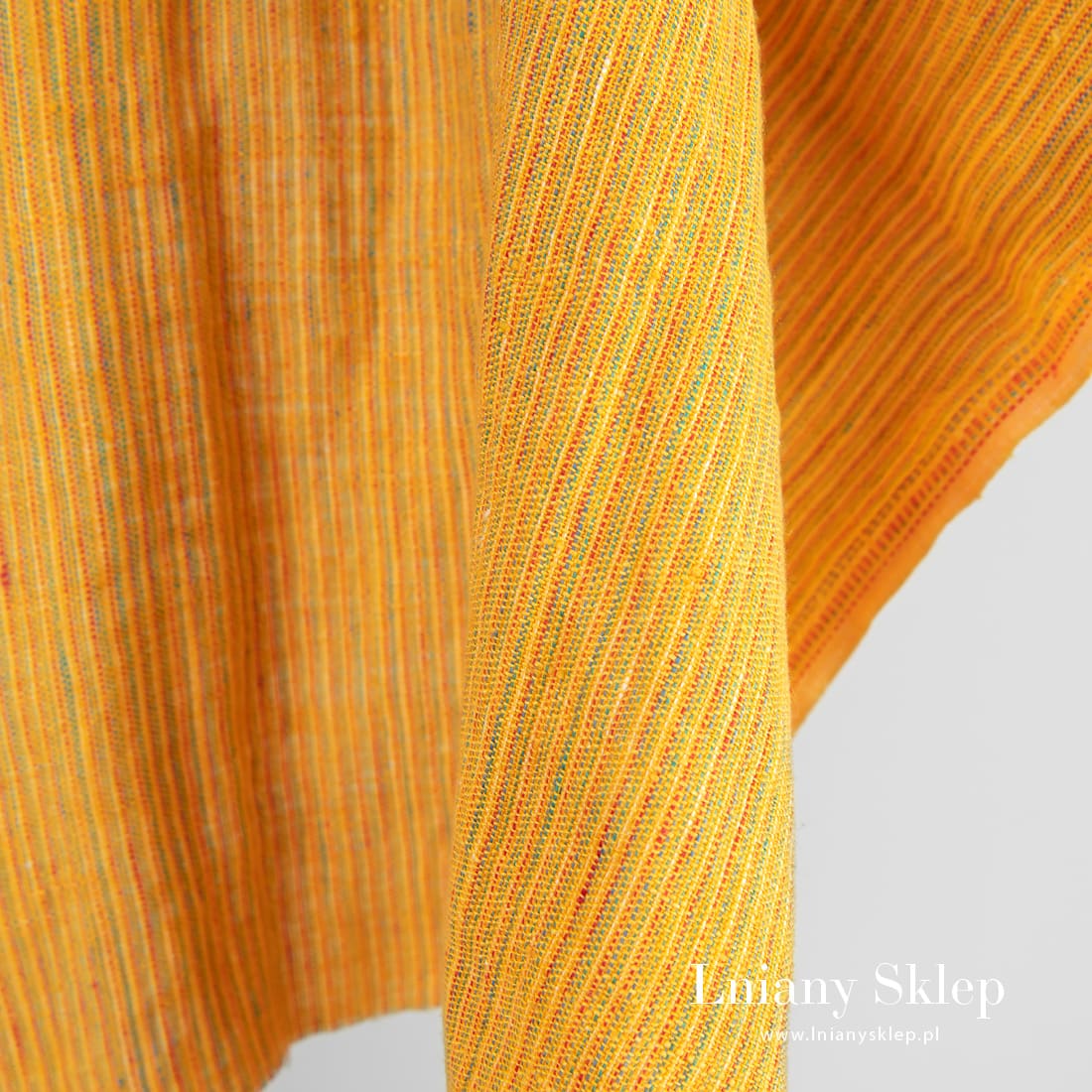 prany żółty len 100%.