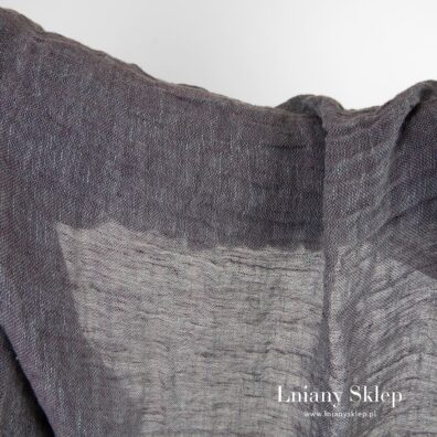 Przeźroczysty len na firanki.