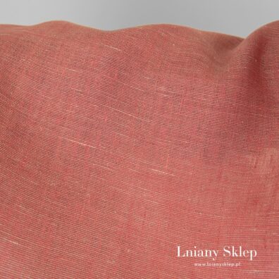 Różowa tkanina lniana.