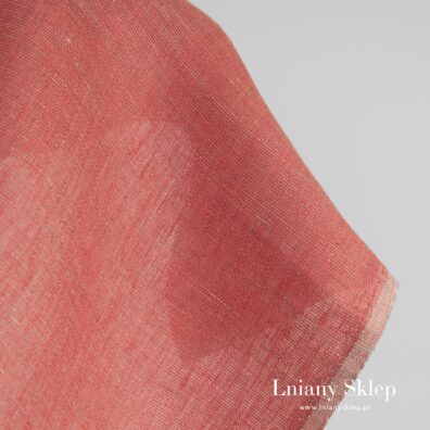 Różowy len 100%.