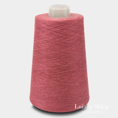 Przędza lniana czerwona piwonia 10(9).