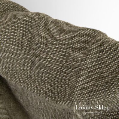 Prana zielona tkanina lniana.