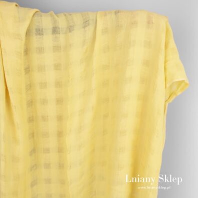 Prany len w żółte okienka przeźroczyste i nie.