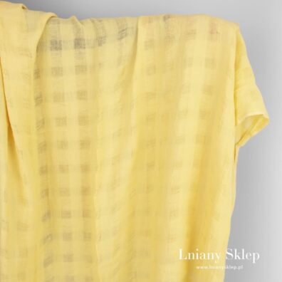 Prany len w żółte okienka przeźroczyste i nie.