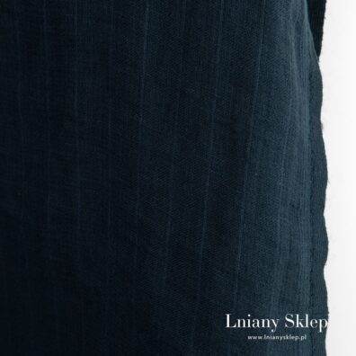 Prany len ciemny granat.