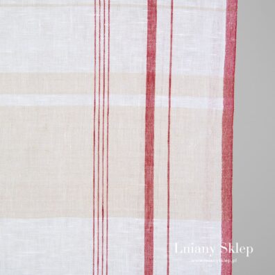 Ścierkowy len w pasy.