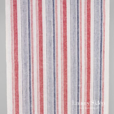 Ścierkowa waflowa tkanina lniana w paski.