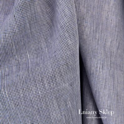 Fioletowa tkanina lniana.