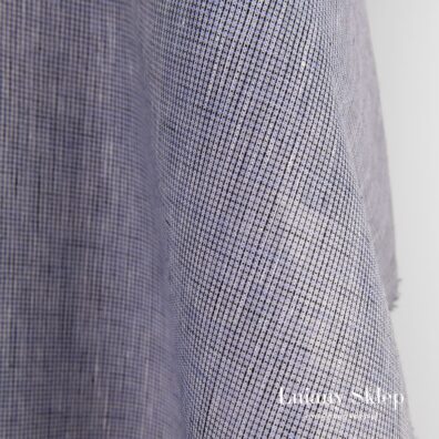 Lekki len w fioletowym melanżu.