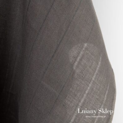 Lniana tkanina w paski.