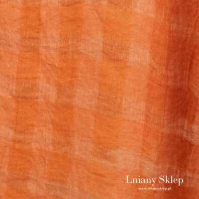 Prześwitująca pomarańczowa kratka.