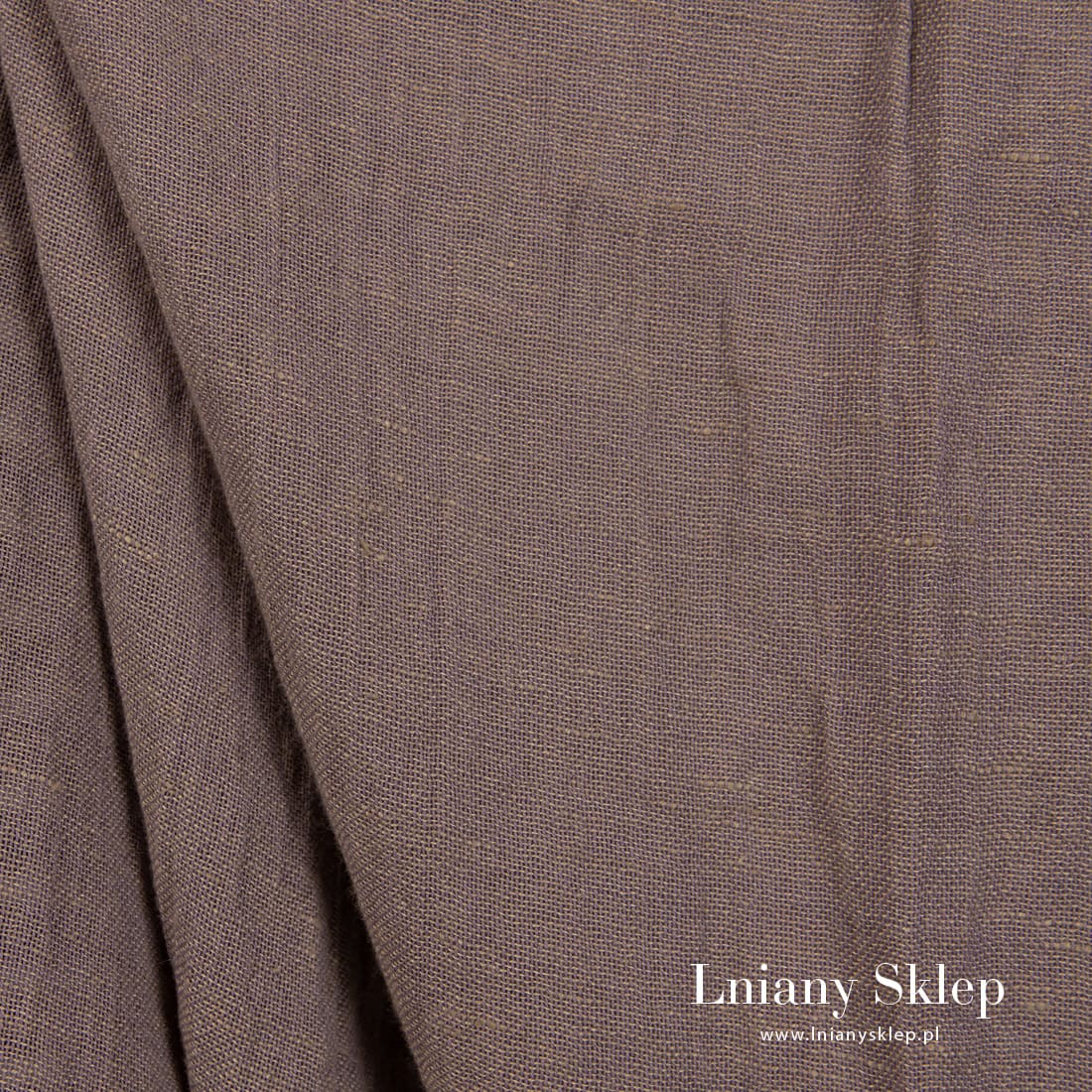 Prana w fiolet tkanina. Splot płócienny.