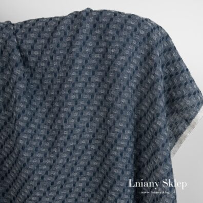 Tkanina prana. Len z wełną.