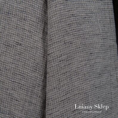 Szary melanż. Prana, szeroka tkanina.