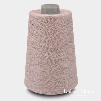 Przędza lniana 3(3) jasna liliowa.