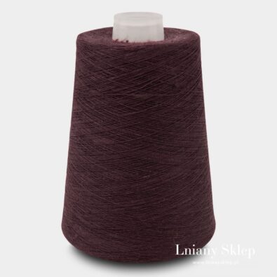 Przędza lniana 3(11) bakłażan.