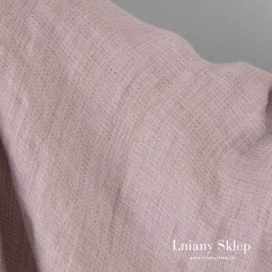 Liliowa strona tkaniny dwustronnej.