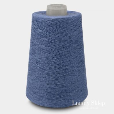 Przędza lniana 2(4) niebieska przylaszczka.