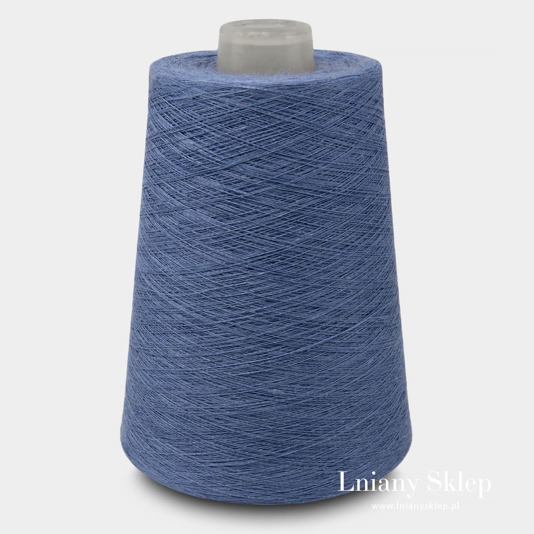 Przędza lniana 2(4) niebieska przylaszczka.