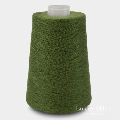 Przędza lniana 9(5) zielona trawa.