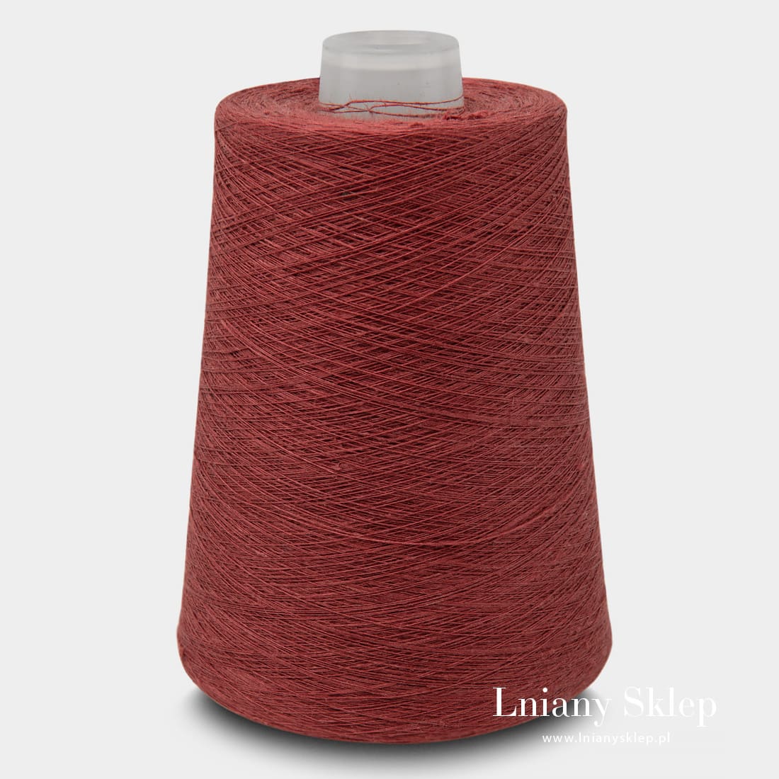 Przędza lniana 10(7) czerwone wino.