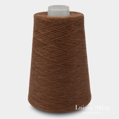 Przędza lniana 11(16) średni brąz.