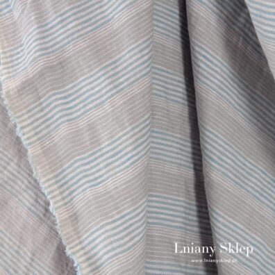 Mięciutki prany len w paski.