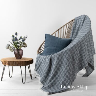 ALABAMA szary w niebieski pled.