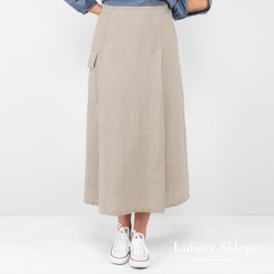 ZANZIBAR szara spódnica.