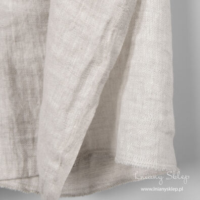 Prany jasnoszary len 100%.