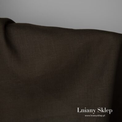 Gładko tkana tkanina lniana.