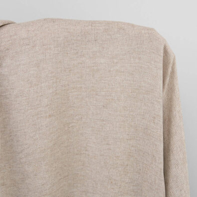 Prany szeroki len z bawełną lekki brąz