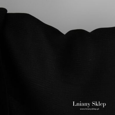 Czarna tkanina na szlafroki, ręczniki i in.