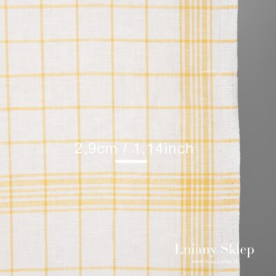 Len z bawełną. Tkanina na ścierki kuchenne.