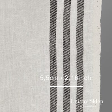 Biała lniana tkanina ścierkowa. Nieco matematyki.