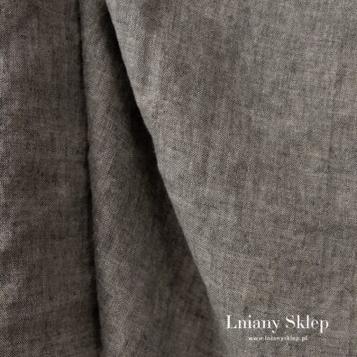 Len prany grafitowo - piaskowy melanż.