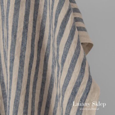 Len w paski na odzież i tekstylia domowe.