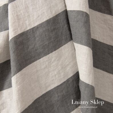 Mięciutki prany len w paski.