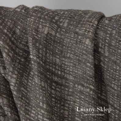 Dwustronna prana tkanina lniana.