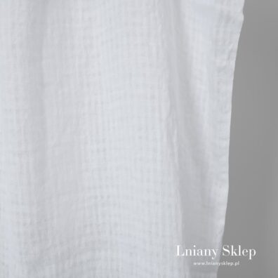 Biały prany len na firanki i in.