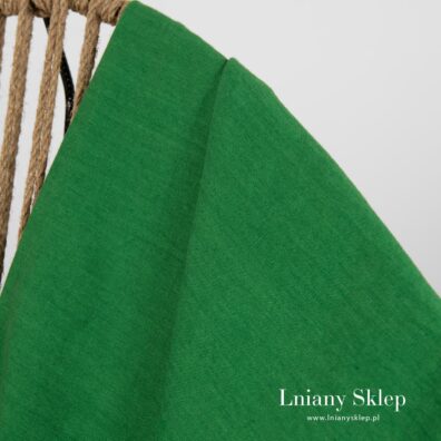 Pled z dekatyzowanego zielonego lnu 100%.