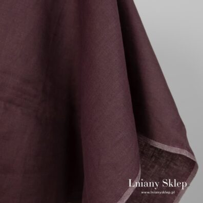 Melanżowa tkanina lniana.