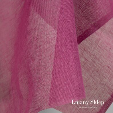 Przeźroczysty len 100%.