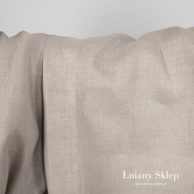 Tkanina z niebarwionej przędzy lnianej.
