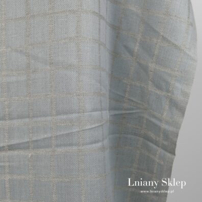 Dwustronna tkanina w krateczkę.