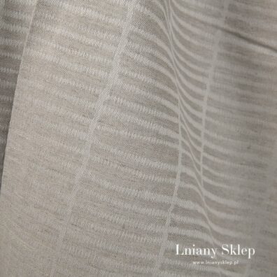 Tkanina wytkana żakardowo w stylizowane paski.