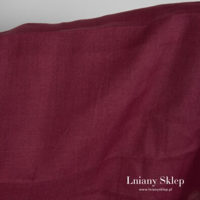 Gładko wytkana, lekka tkanina lniana.