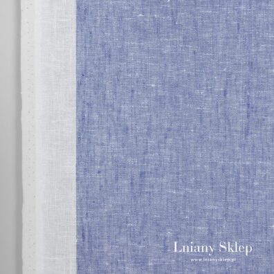 Biało - niebieski len ścierkowy.